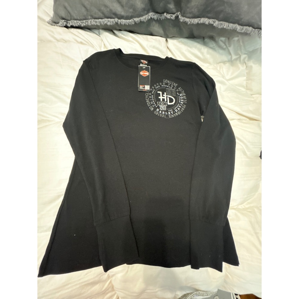 Harley-Davidson Nashville Boswell's Honky Tonk Long Sleeve Black Women's M NWT